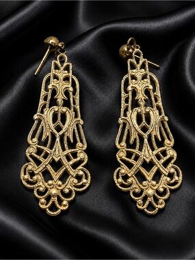 ✨ Vintage Enamel Filigree Earrings | USSR 1980s